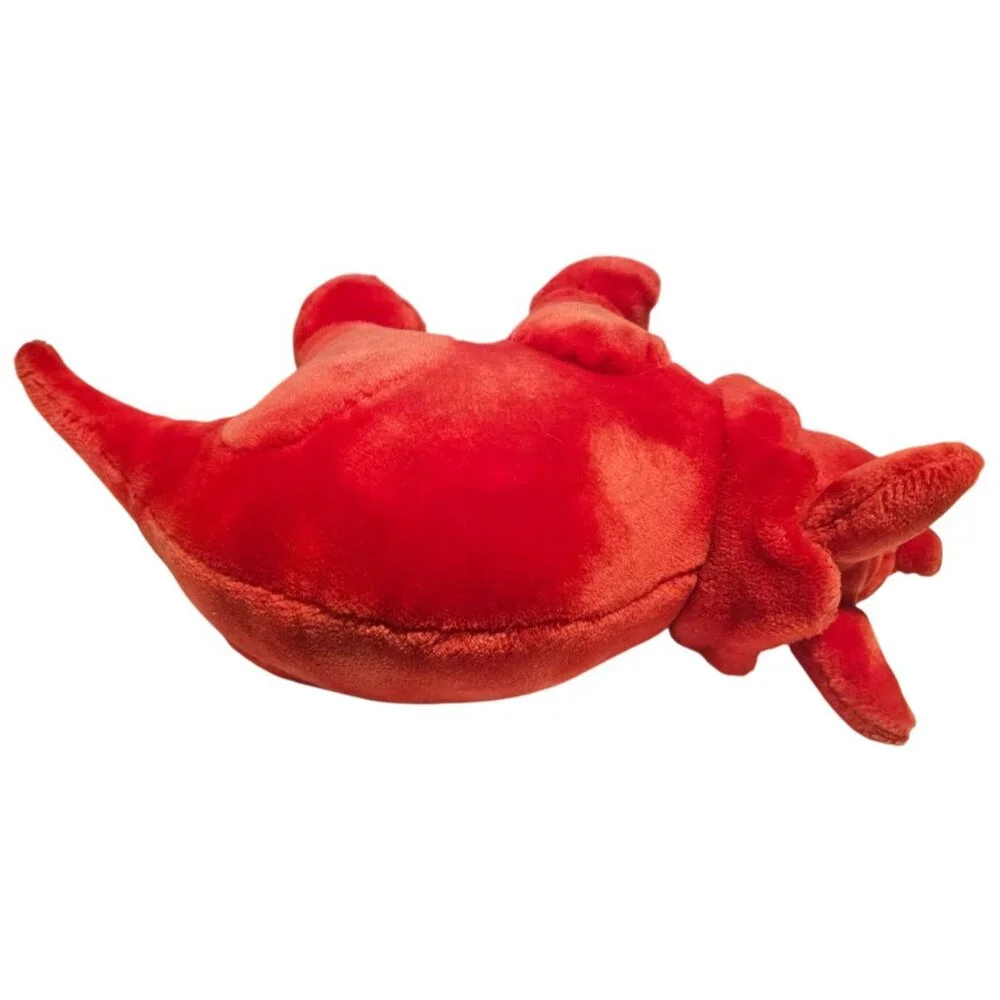 Animal Playthings Red Dinosaur Plush Triceratops Vintage Stuffed Animal 13